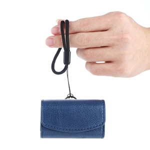 ชุดหูฟังตัดเสียงรบกวน True Wireless สีฟ้าสำหรับ <span class=keywords><strong>SONY</strong></span>,กระเป๋าเก็บแบบพกพาหนังแขนป้องกัน <span class=keywords><strong>WF</strong></span>-<span class=keywords><strong>1000XM4</strong></span> - Product Image 2