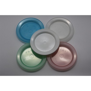 Platos Redondos Blancos de Plástico PP, Platos Desechables de Grado Alimenticio para Fiestas, Platos Pequeños Reutilizables y Ligeros para Servir Ensaladas - Product Image 3