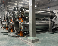 Stérilisateur à autoclave à immersion horizontale entièrement automatique avec interverrouillage de sécurité pour aliments en conserve et aliments pour animaux de compagnie