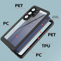 Étui de protection étanche Redpepper pour Samsung S26 Ultra, S25 Edge, S24 Plus, antichoc de qualité militaire, IP68, étui de téléphone complet pour utilisation sous l'eau