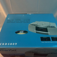 Nouvelle radio-réveil intelligente PLC Ckd5809 avec double alarme, idéale pour la recherche, neuve en boîte, disponible en gros