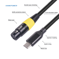 Adaptateur de téléphone pour ordinateur USB-C type-c mâle vers 3P XLR femelle câble de convertisseur de micro Audio Microphone