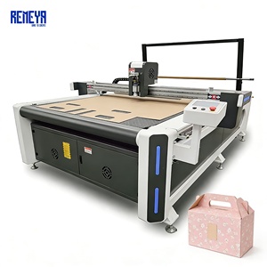 High Speed Automatic CNC REMEYA <b>Vibrating</b> Cutter <b>Remote</b> Monitoring for Corrugated Flute Board Custom Shapes Creasing Machine - Product Image 1