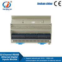 Huaqingjun Module d'entrée numérique Ethernet RS485 à 32 canaux Module d'acquisition de données Modbus RTU/TCP DI pour l'automatisation PLC