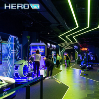 Les jeux HEROVR 9D VR ont utilisé l'équipement de cinéma de réalité virtuelle d'éducation pour le centre commercial d'intérieur et extérieur de parc d'aventure en métal