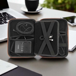 Bolsa Organizadora de Electrónicos, Pequeña Bolsa de Viaje para Accesorios Tecnológicos, Cubos de Embalaje, Accesorios <span class=keywords><strong>Crazy</strong></span> Horse, Bolsa de Almacenamiento para Exteriores - Product Image 6