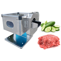 Machine automatique professionnelle pour la découpe de viande, légumes et fruits en bandes pour restaurants et hôtels