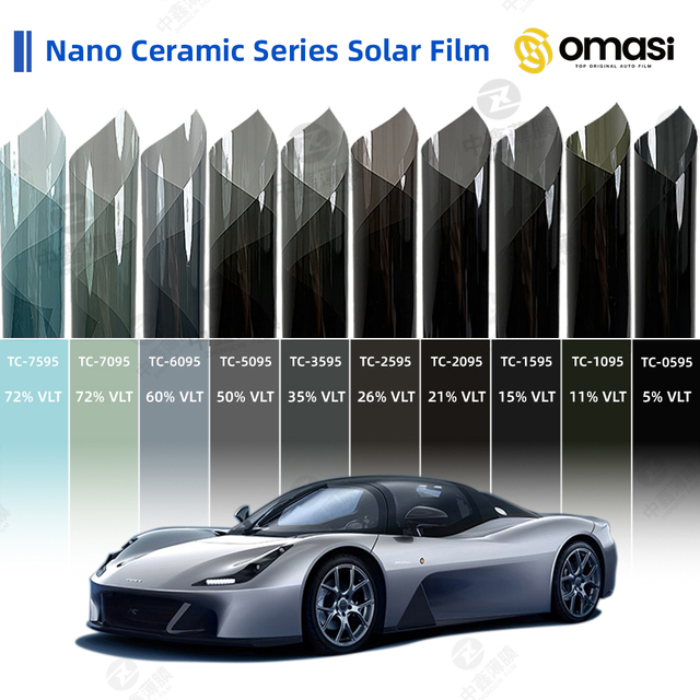 High Heat Insulation Nano Ceramic Solar Film 99% UV Rejection Solar Control 1.52x30m 2mil Car Window Tint