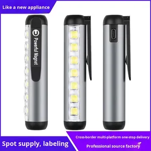Xách tay <span class=keywords><strong>mini</strong></span> y tế dẫn đèn USB sạc Li-ion pin ABS cơ thể IP65 đánh giá cầm tay Clip-on Ent chiếu sáng đèn pin - Product Image 2