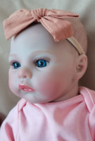 Muñeca Bebé Reborn Realista de 49 cm Meadow, Cuerpo Suave, Hecha a Mano con Piel 3D y Venas Visibles, Muñeca de Arte Coleccionable, Regalo de Navidad M012