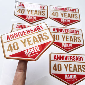 주문 인쇄 자동 로고 UV 저항하는 3D PVC 에폭시 명확한 원형 스티커 돔 에폭시 스티커 장 - Product Image 2