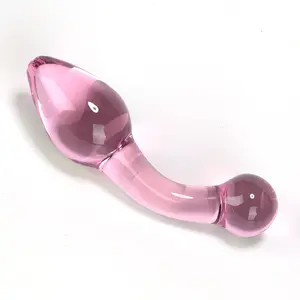 Pink Butt Plugs Pyrex Glass Anal Plug For Women