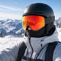 Lunettes de ski magnétiques personnalisées, polarisées, anti-buée, protection UV400, sans monture, lunettes de snowboard, lunettes de sport d'hiver professionnelles