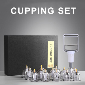 Juego de Ventosas de Masaje al Vacío de Material Plástico, Antiexplosión, Certificado CE, Uso en Todo el Cuerpo con Beneficios para Cuello y Espalda - Product Image 1