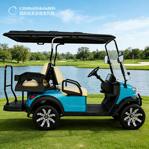 Voiturette de <span class=keywords><strong>golf</strong></span> 4 places avec pare-brise large et <span class=keywords><strong>essuie</strong></span>-<span class=keywords><strong>glace</strong></span>, fabrication WOLAN, personnalisation possible. - Product Image 2