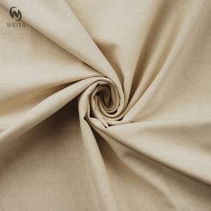 Respirant pas cher tissé chemise plante Texture couleur naturelle Triblend fil <span class=keywords><strong>pluie</strong></span> lin mélangé tissu pour robe à manches courtes - Product Image 3