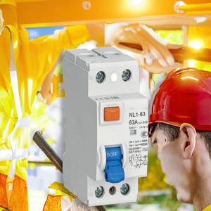 MCB 2P 4P NL1-63 63A 30mA เซอร์กิตเบรกเกอร์แบบดิฟเฟอเรนเชียลป้องกันกระแสไฟรั่วไหลชนิดทองแดงสำหรับอุตสาหกรรม 230/400V แบบ Curve C - Product Image 3