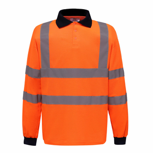 Lớp 3 Polyester Hi VIS Hiz An Toàn Polo Khai Thác Mỏ Xây Dựng Phản Quang An Toàn Quần Áo Khả năng Hiển thị Cao Bảo Hộ Lao động Áo Sơ Mi - Product Image 1