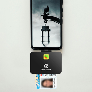 ZOWEETEK USB C Mobile Card <strong>Reader</strong> Writer <strong>Universal</strong> ISO 7816 ATM SIM <strong>Chip</strong> <strong>Reader</strong> for Phones CAC <strong>Universal</strong> ID Card <strong>Readers</strong> - Product Image 1