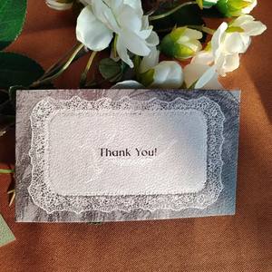 Tarjetas de Agradecimiento de Papel Texturizado de Algodón Personalizadas - Tarjetas de Visita de Lujo Impresas para Boutiques y Marcas de Regalos - Product Image 5