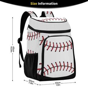 Sac isotherme personnalisé imprimé, sac à dos isotherme, sac à dos pour ordinateur portable avec sac à lunch de 24L - Product Image 2