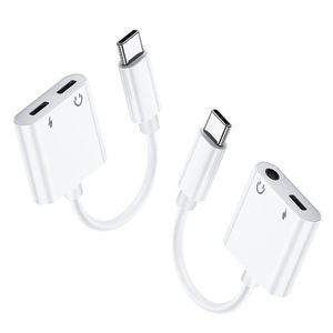 <span class=keywords><strong>Adaptateur</strong></span> d'écouteurs de type C de haute qualité 2 en 1, <span class=keywords><strong>adaptateur</strong></span> de câble <span class=keywords><strong>audio</strong></span> de type C USB vers prise jack 3,5 mm, convertisseur de <span class=keywords><strong>casque</strong></span> - Product Image 1
