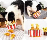 Jouets pour chiens Offre Spéciale Pattes de poulet frites Puzzle en peluche Snuffle Squeaky Hide and Seek Pizza-pour amis à fourrure