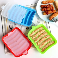 Moule à saucisses en silicone de qualité alimentaire DIY, outil pour compléments alimentaires pour bébés, moule à hot-dogs et saucisses fait maison, moule à saucisses
