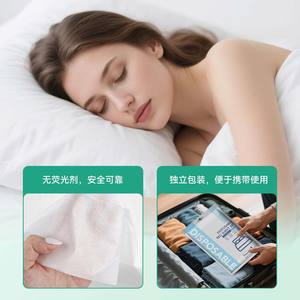 Housse de couette et taie d'oreiller jetables pour voyage, ensemble trois pièces, ensemble quatre pièces, articles jetables pour hôtel - Product Image 2