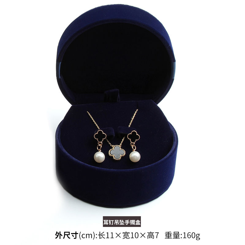 Blue earrings box