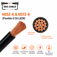 Câble électrique flexible H05Z-K 300/500V & H07Z-K 450/750V 5 CU LSZH pour usage domestique, sans halogène, faible émission de fumée, 1,5 2,5 0,5 1MM2