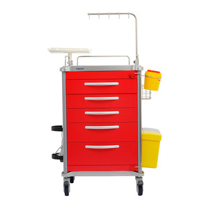 Carrello Medico d'Emergenza Medik MK-C01 ad Alta Capacità con 5 Cassetti in Acciaio Inossidabile - Product Image 1