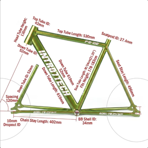 Cadre de <span class=keywords><strong>vélo</strong></span> de piste INTRO7 700C en alliage 7075-T6 avec <span class=keywords><strong>fourche</strong></span> et <span class=keywords><strong>fourche</strong></span> à fourchettes en carbone - Pièce de <span class=keywords><strong>vélo</strong></span> de course légère - Product Image 4