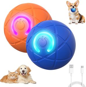 Small Smart Rolling Bouncy Jumping Dog <b>Ball</b> Toy Funny Electronic <b>Balls</b> Automatic Feature Classic Made Plastic for Modern Pet - Product Image 1