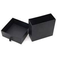 Emballage en papier de carton rigide à couvercle coulissant de luxe personnalisé petit tiroir boîte cadeau pour bijoux cosmétiques logo personnalisé
