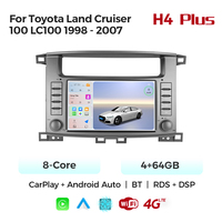 MEKEDE Layar Audio Mobil Radio DSP Pantalla Car-play Multimedia DVD Navigasi untuk Toyota Land Cruiser 100 LC100 1998 - 2007