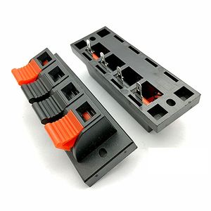 Terminal de audio tipo banana de 4 posiciones WP4-10, poste de terminal de resorte con pin de cobre 4P, abrazadera de cable para prueba de envejecimiento, poste de terminal de resorte - Product Image 1