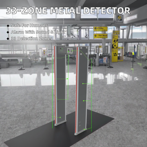 Zkteco Yüksek Teknoloji ZK-D1065 33 Bölgeli Endüstriyel Geçiş Tipi <span class=keywords><strong>Metal</strong></span> Dedektörü IP65 Dereceli Alüminyum Alaşımlı Gövde <span class=keywords><strong>8</strong></span> İnç Hassasiyet - Product Image 3