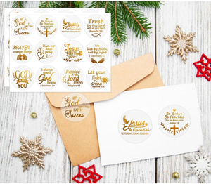 Autocollants transparents personnalisés étiquettes personnalisées autocollants votre logo d'entreprise autocollants dorés personnalisés pour faveur de mariage fête baptême - Product Image 2