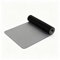 Tapis de yoga en caoutchouc naturel 5 mm, antidérapant, absorbant la transpiration, haute adhérence, respectueux de l'environnement, avec sac en maille et sangle pour exercices de yoga professionnels