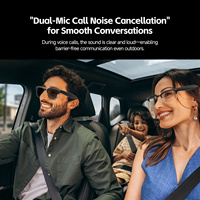 Lunettes Intelligentes IA avec Caméra Vidéo Audio Bluetooth Étanche Lentille Extérieure Portable Rechargeable HD Légères Anti-Tremblement Double Micro