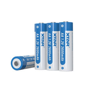 Batterie rechargeable Xtar OEM <span class=keywords><strong>AA</strong></span> 2600mAh 1.2V Nickel-Métal Hydrure Ni-MH, respectueuse de l'environnement, pour lampes de poche, jouets, appareils médicaux - Product Image 1