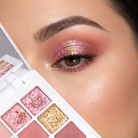 Palette de fards à paupières de luxe à 12 couleurs, waterproof, mat et scintillant, finition chatoyante, sans cruauté, pour tous types de peau