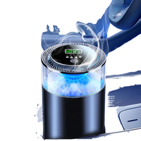 Diffuseur d'arômes intelligent pour voiture avec atomisation, commande tactile, support de tasse, diffuseur d'arômes pour voiture avec LED RVB colorées