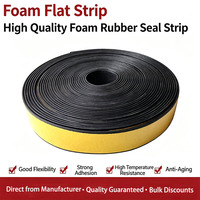 Bande plate rectangulaire en mousse d'étanchéité EPDM autocollante