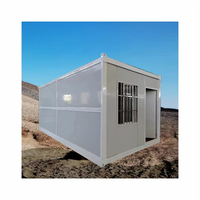 Maison de conteneur pliable de 20 pieds, bureau, appartement, maison préfabriquée modulaire, petite maison moderne, design moderne, acier galvanisé, prix bas