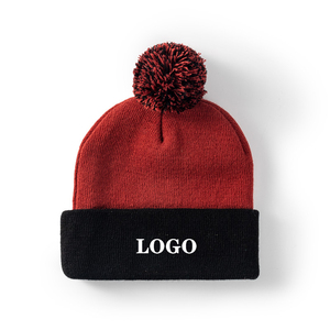 Biểu Tượng Tùy Chỉnh Jacquard Acrylic Dệt Kim <span class=keywords><strong>Bobble</strong></span> Beanie <span class=keywords><strong>Hat</strong></span> Ấm Mùa Đông Pom Pom Beanie - Product Image 4