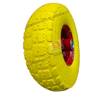 Customized Heavy Duty <strong>Wheel</strong> OEM Colored Flat <strong>Free</strong> Tire <strong>Wheels</strong> for <strong>Caster</strong> Hand Truck Trolley Dolly Generator - Product Image 5