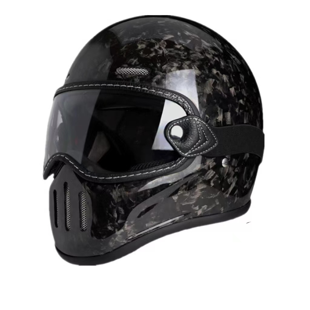Casque Moto Intégral Crown Racing Rouge - Lentille Double, Taille M, Pour Adultes, ABS