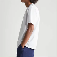 Échantillon Gratuit T-shirt Homme Oversize Uni 100% Coton Épais Personnalisable à Épaules Tombantes